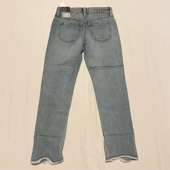 Gap Kids Denim Patch Girlfriend Jeans Size 8 - Picture 9 of 15